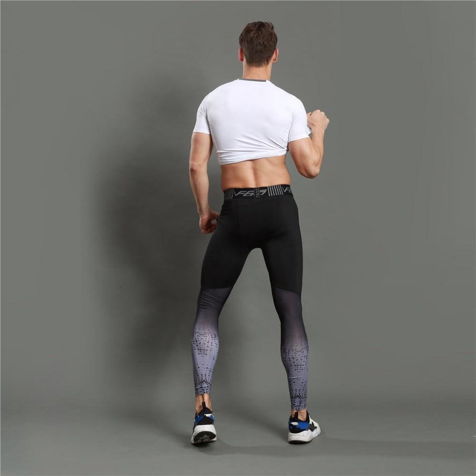 Mens Gym Compression Leggings - Your Body/Temple 