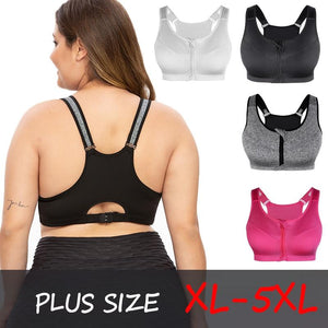 Women Zipper Sports Bra - Your Body/Temple 