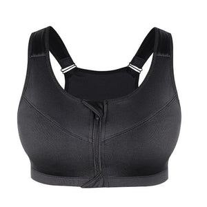 Women Zipper Sports Bra - Your Body/Temple 