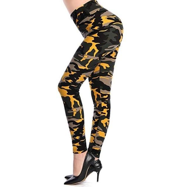 Camouflage Printing Elasticity Leggings - Your Body/Temple 