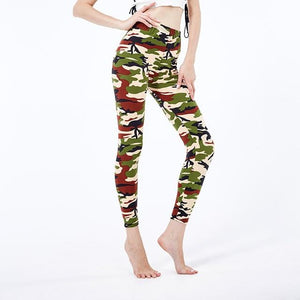 Camouflage Printing Elasticity Leggings - Your Body/Temple 